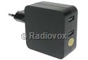 KDX-Audio CARGADOR DE PARED 220V->2 PUERTOS USB-2.4A