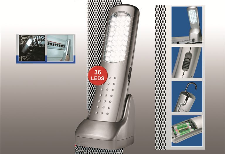 Imagen del producto LAMPARA 36 LEDS 2.4W-RECARGABLE