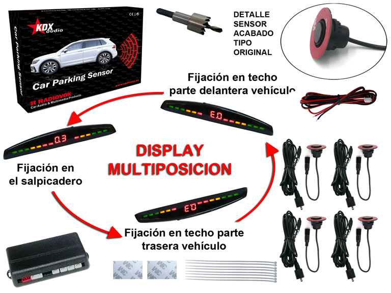 Imagen del producto 4 SENSOR POSTERIOR PARKING DISPLAY MULTIPOSICION