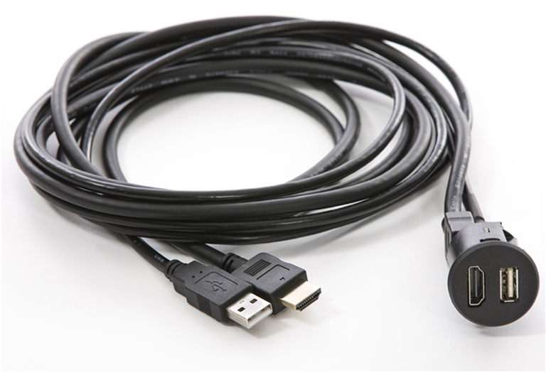 Imagen del producto TOMA CORRIENTE MECHERO-> 1 PUERTO USB + 1HDMI Dato