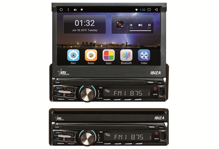 Imagen del producto EQUIPO MULTIMEDIA 1DIN, PANTALLA 7"MOTORIZADA