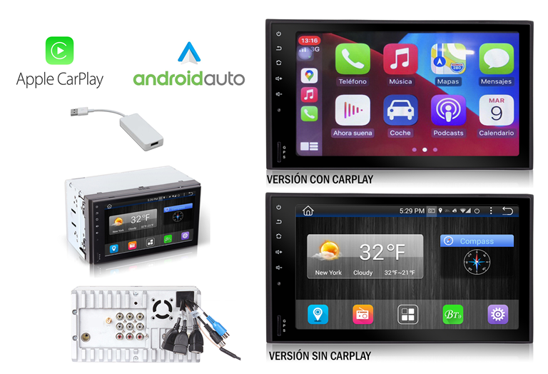 Imagen del producto EQUIPO MULTIMEDIA CON CARPLAY Y ANDROID AUTO