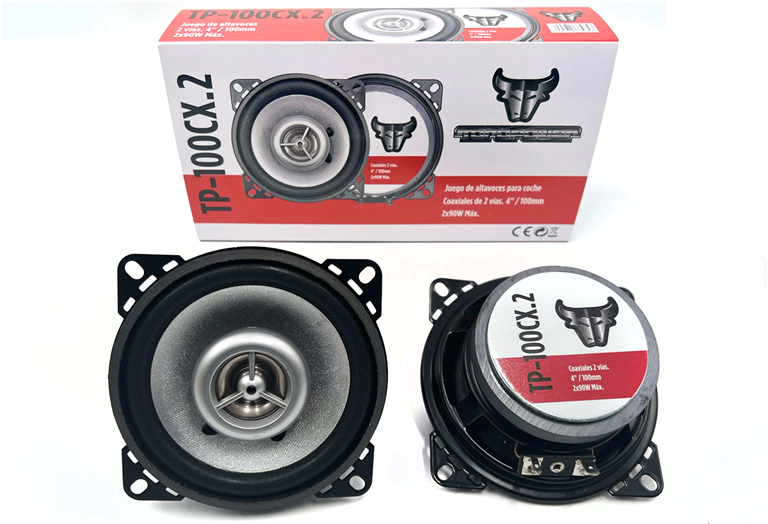 Imagen del producto JGO ALTAVOCES COAX 2Vias 4"/100mm 2x90W.Max