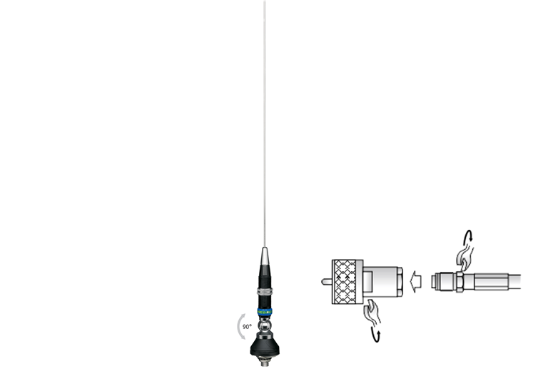 Imagen del producto ANTENA DE FIJACION EN TALADRO