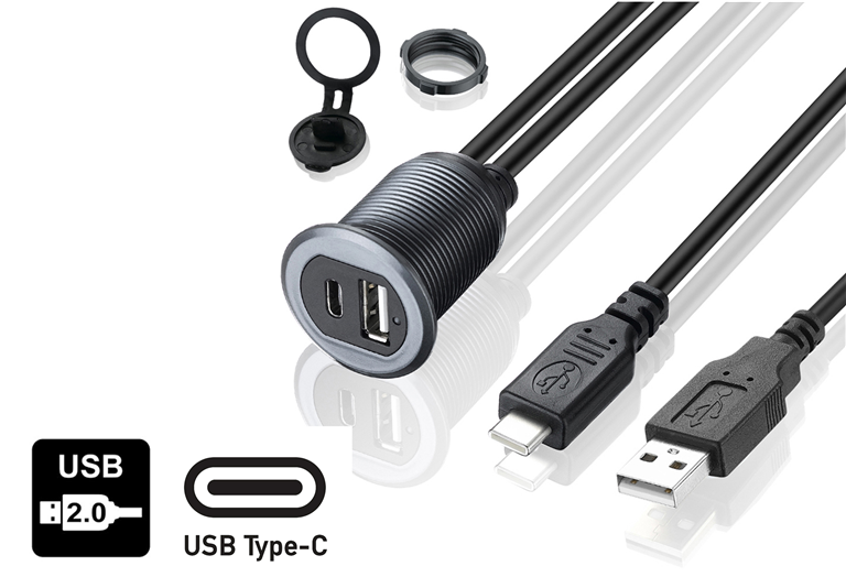 Imagen del producto CABLE PROLONGADOR CONEXION USB + USB TIPO C