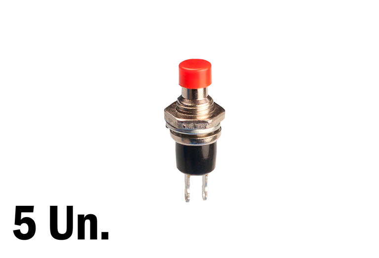 Imagen del producto 1PACK-5 PULSADOR CIRCUITO ABIERTO 0.5A